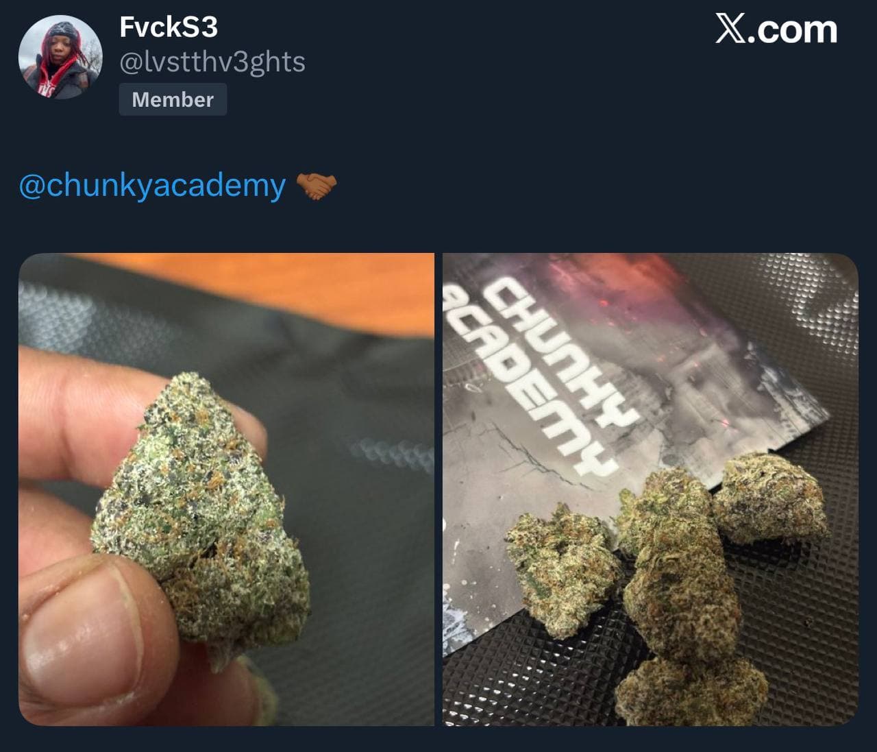 Customer review on X